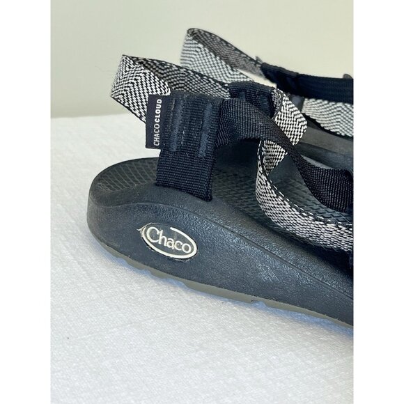 Chaco Zcloud 2 Excite B+W Comfort Adjustable Strap Womens Sz 10 JCH107966W - Picture 2 of 15